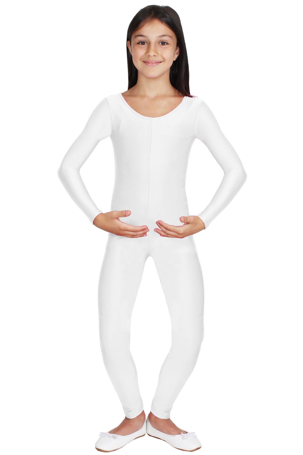 TUTA DANZA ACCADEMICA LYCRA BIANCA BAMBINA